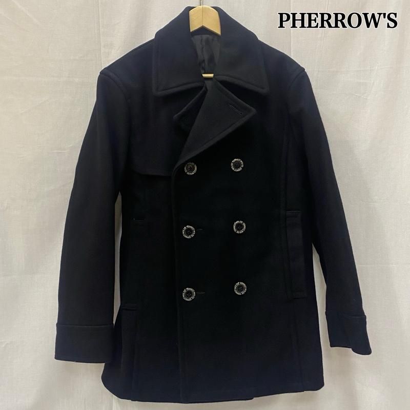 フェローズ POJ1 ウールメルトンピーコート 日本製 LG(40) black