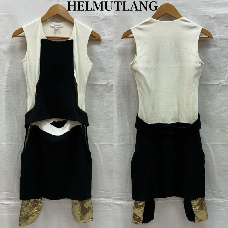 ヘルムートラング 90s 白タグ 本人期 ノースリーブ 異素材 変形 ミニ