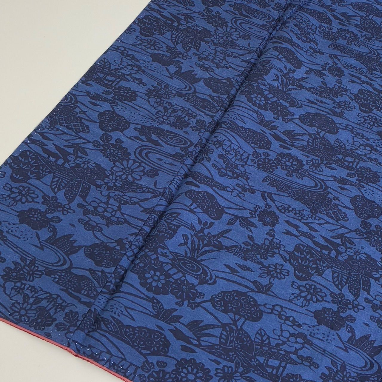 結城紬 藍染 型染 胴抜き 裄65.5 正絹 着物 MK-1637 - メルカリ