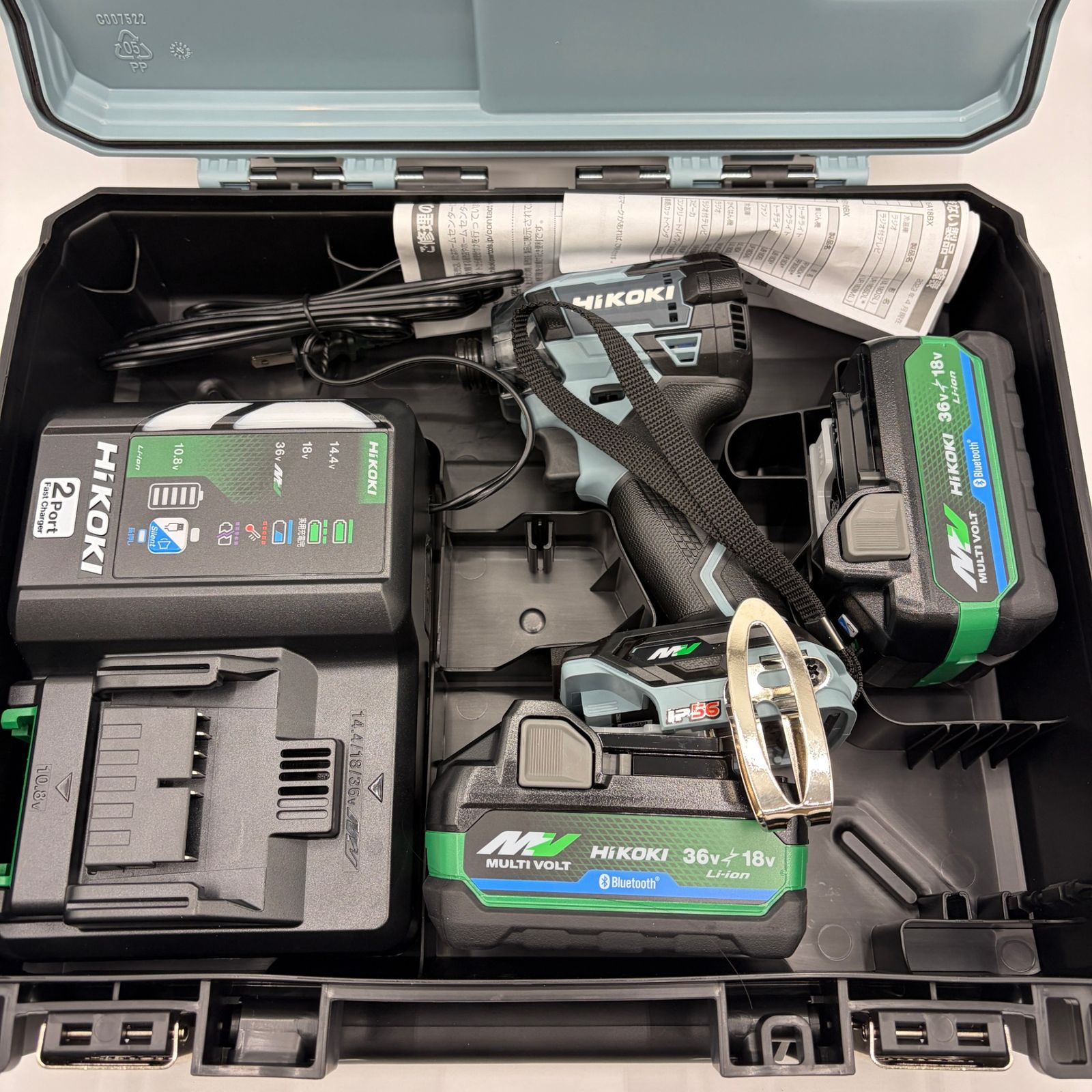 HiKOKI ハイコーキ 36 V コードレスインパクトドライバー WH DD 2 XHGSZ アイスグレー フルセット マルチボルト