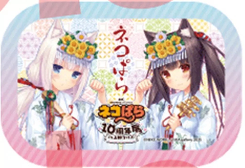 中古】バッジ・ビンズ C.ショコラ＆バニラ 「ネコぱら10周年展in上野