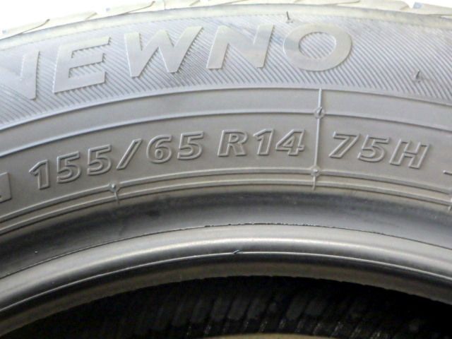  L 466 E 製造 約8部山 BS NEWNO 155 65 R 14 4本 13インチ サマータイヤ ノーマルタイヤ