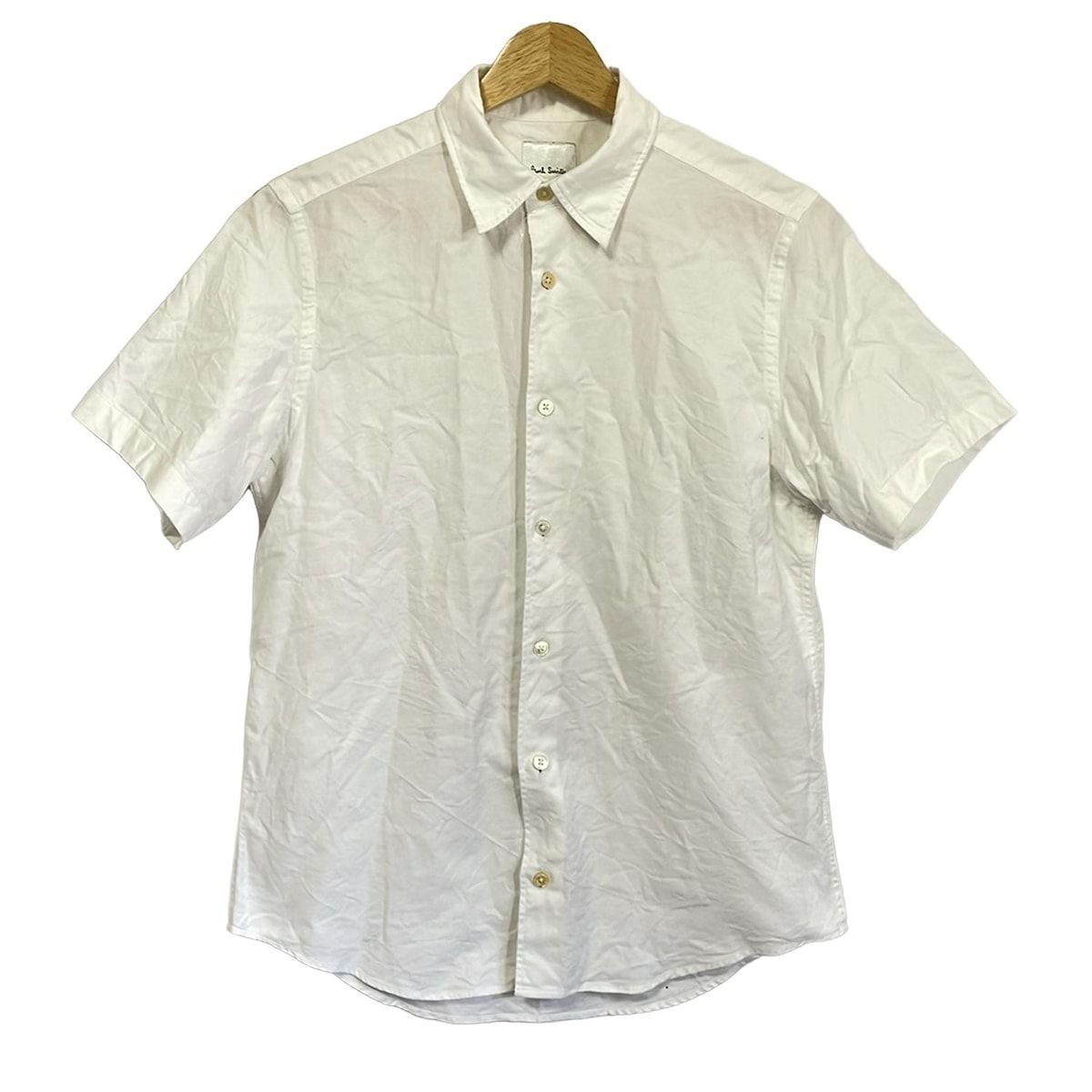 PaulSmith ポールスミス 半袖シャツ サイズS メンズ 白×マルチ