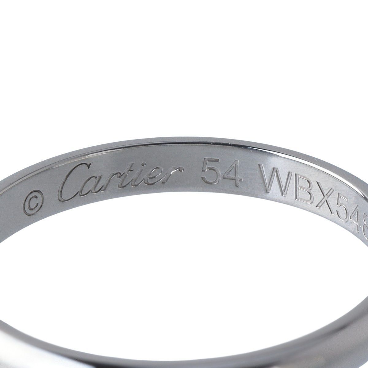 新品未使用】カルティエ 1895 ウェディングリング 幅2.5MM 12号13号 カルティエ 1895 ウェディング リング #54 幅2.5mm Pt950 保証書(2023