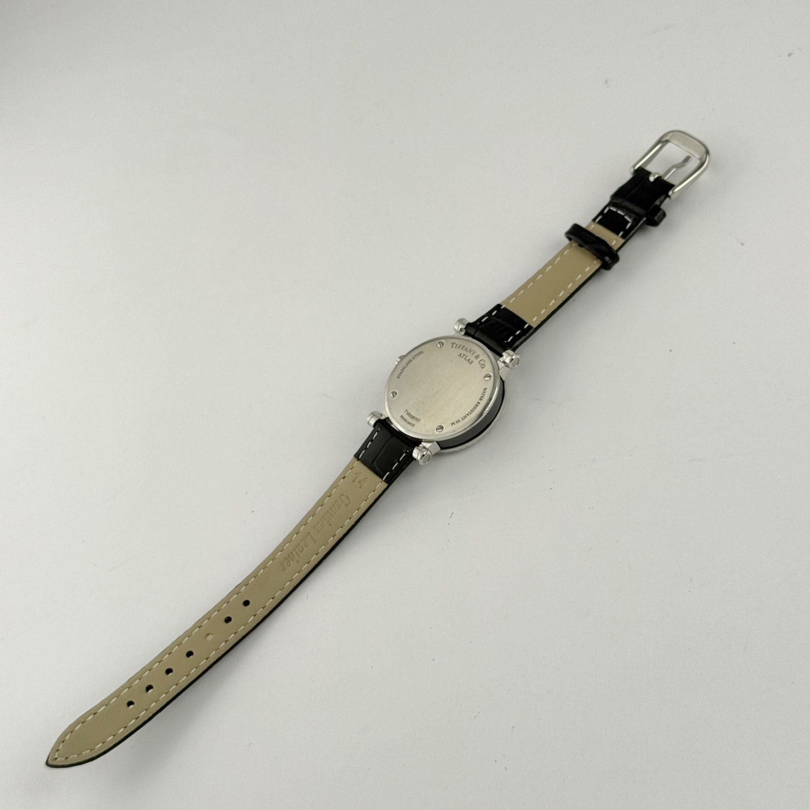 ティファニー アトラス Z1300 新品ベルト 新品電池 レディース 638