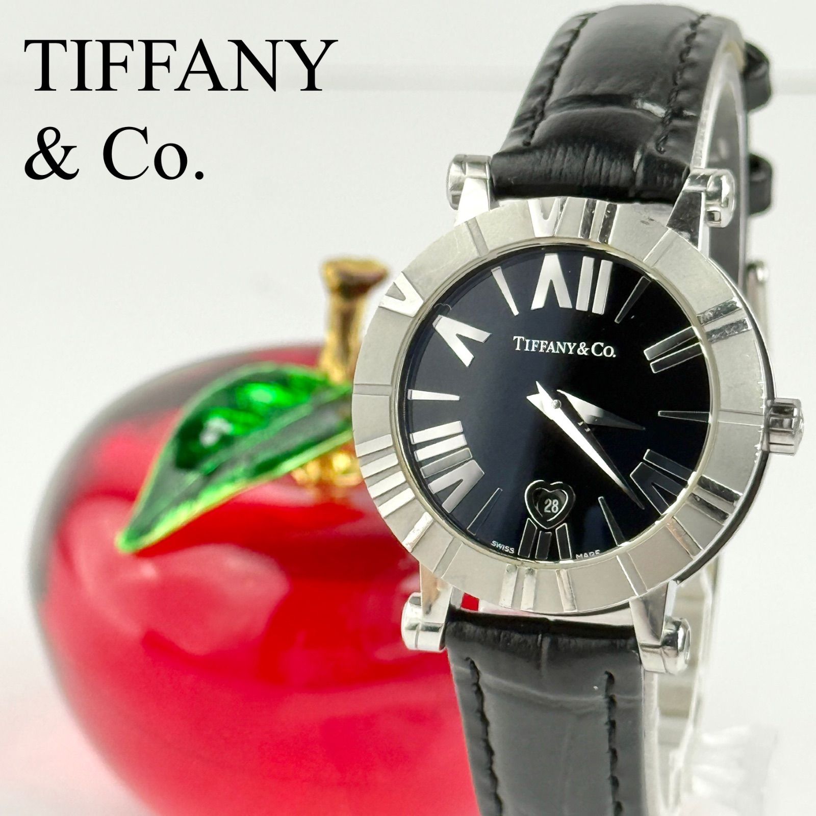 ティファニー アトラス Z1300 新品ベルト 新品電池 レディース 638