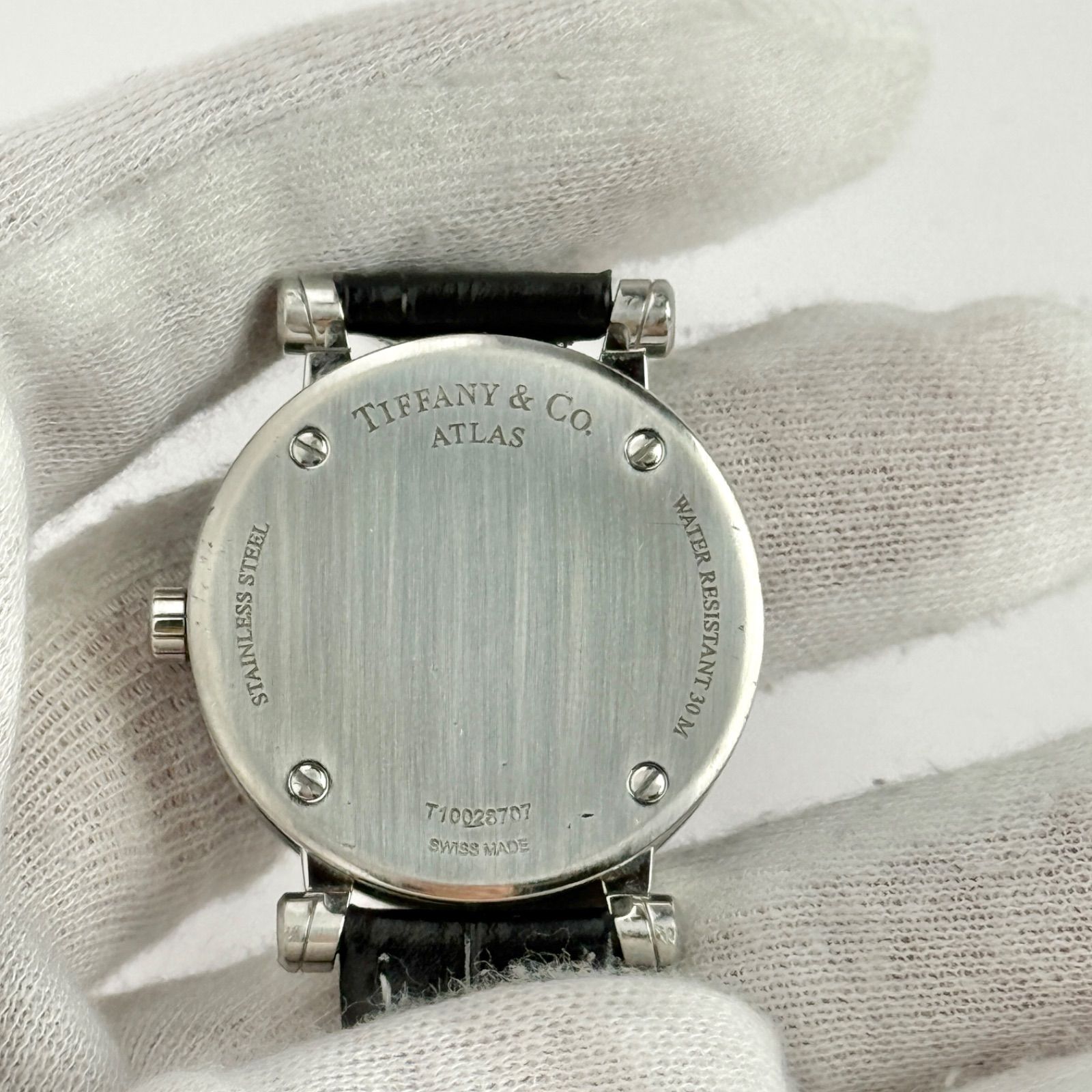 ティファニー アトラス Z1300 新品ベルト 新品電池 レディース 638
