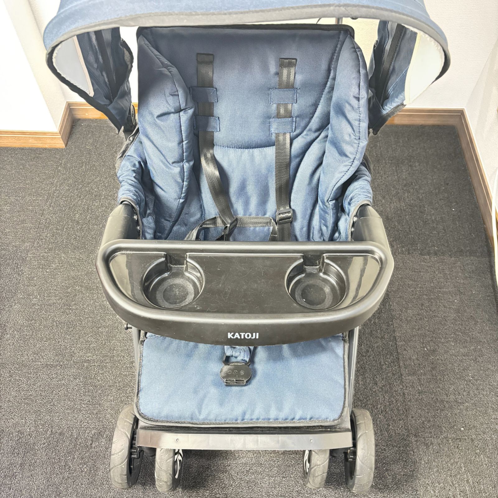  KATOJI 二人でゴー 二人乗りベビーカー ベビーカー バギー 外出 移動用品