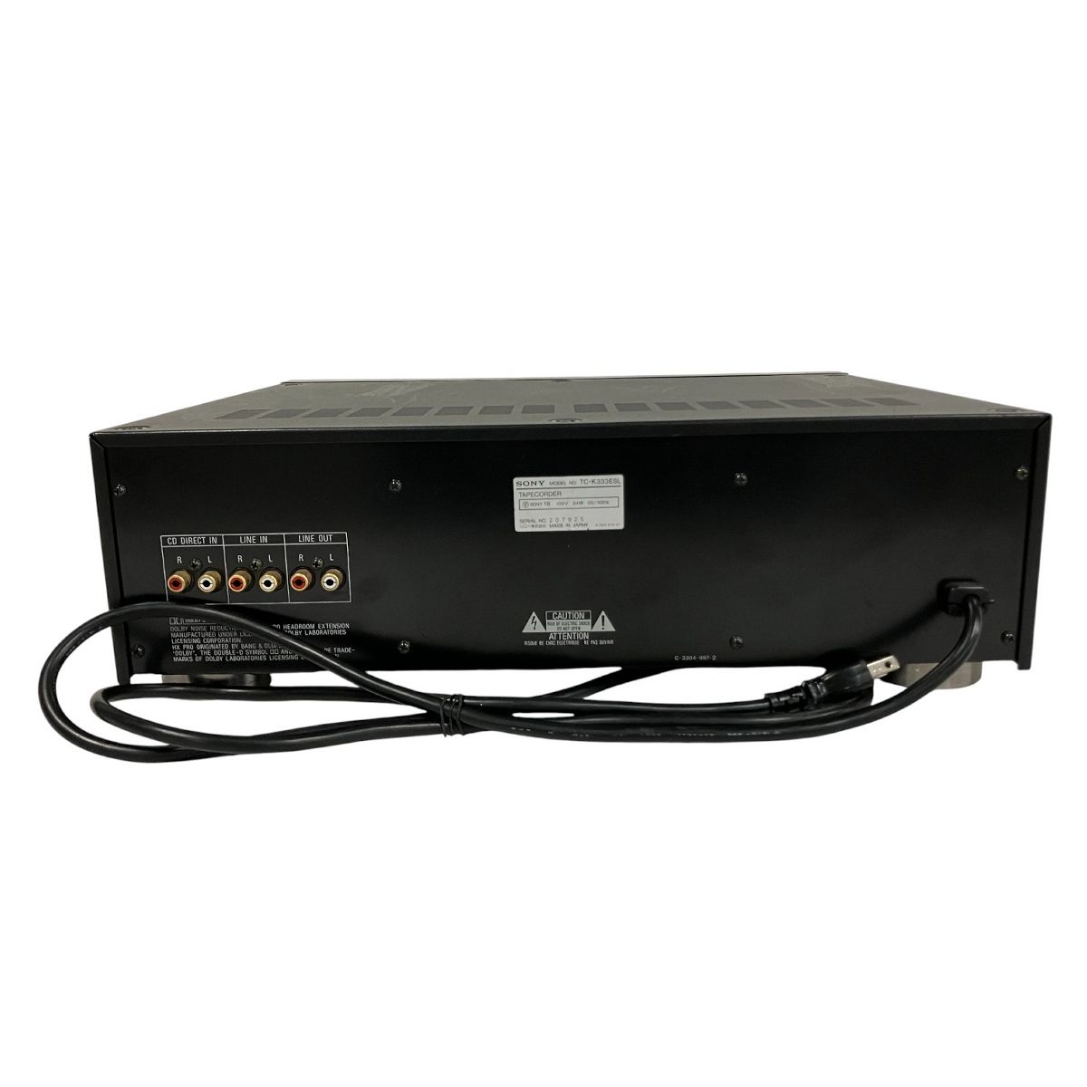 SONY TC-K333ESL カセットデッキ ソニー 音響機器 中古 B10668086