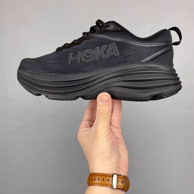 ホカオネオネ HOKA BONDI 8 陸上 ランニング ランニングシューズ ボンダイ ワイド ロード マラソン ランシュー 厚底 男女兼用 ブラック