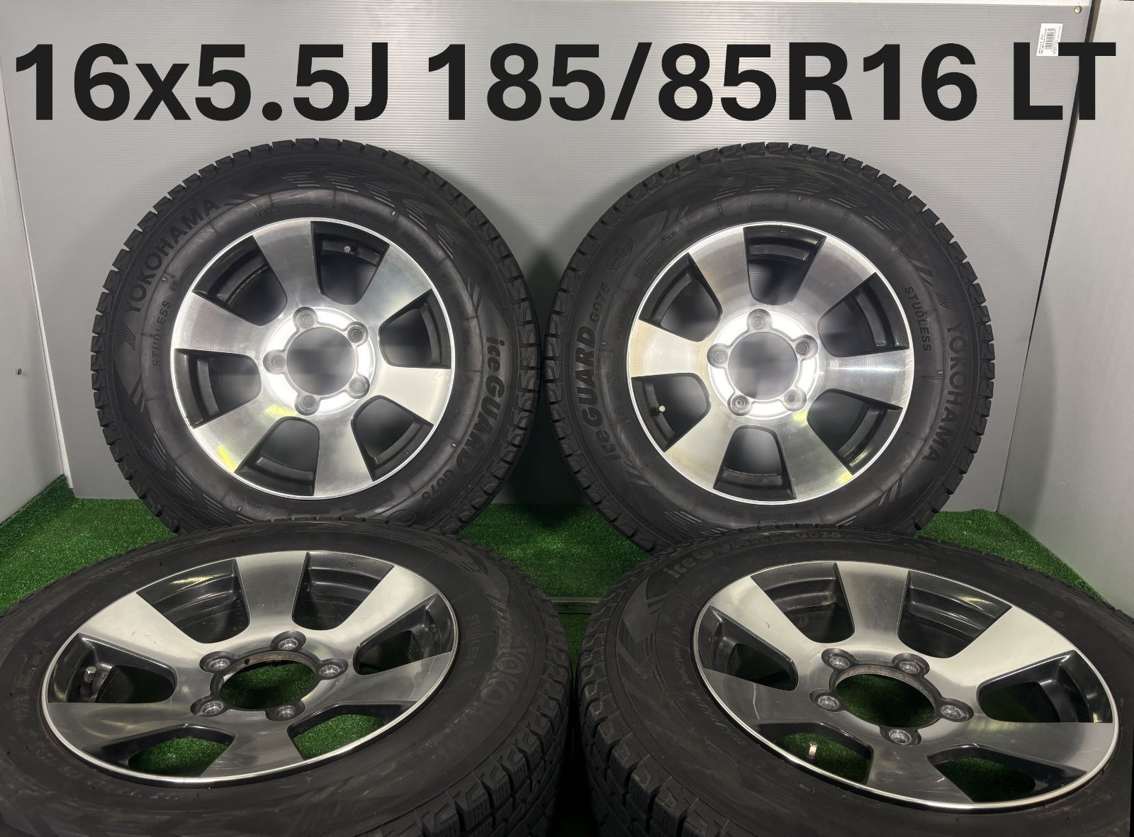 16 x 5 J 22 5穴 PCD 139 7 185 85 R LT ヨコハマ G 075 4本 冬 タイヤ ホイール セット スタッドレス TA 828