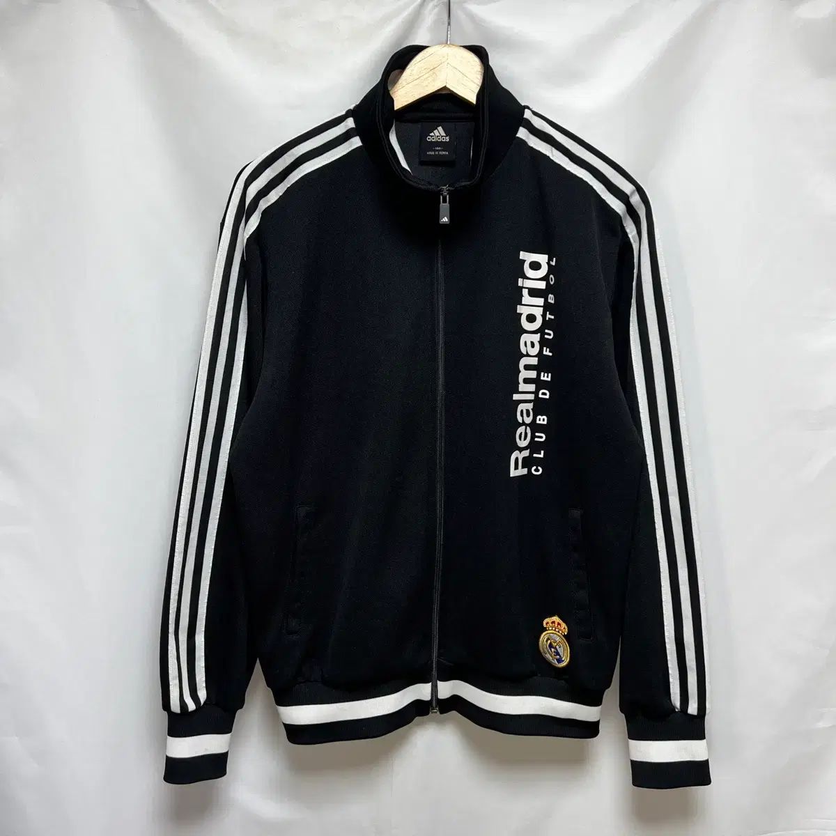 100 アディダス ルマドリード 3本線 ブラック トラックジャージ ジャージ