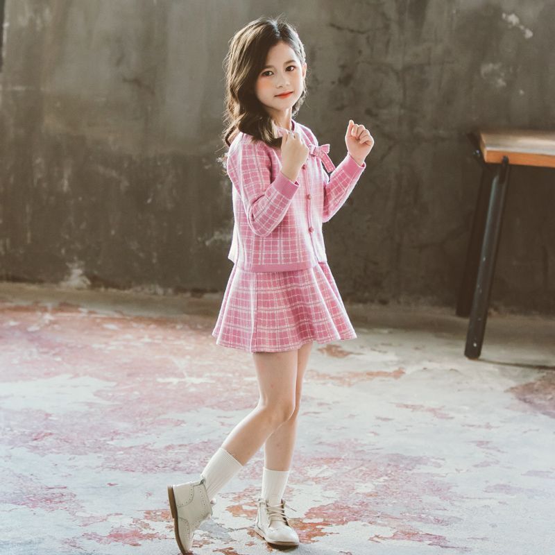 入学式 スーツ 女の子 2点セット ワンピース 子供スーツ 子供服 ノースリーブ セットアップ ジャケット ジャンパースカート カジュアル チェック柄 長袖 普段着用 秋冬 卒業式 おしゃれ 制服 入園式