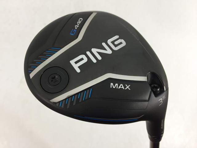 【100%新品，品質保証】 返品OK 【中古ゴルフクラブ】【超美品】ピン G440 MAX フェアウェイ PING TOUR 2.0 CHROME 75 3W フェアウェイウッド