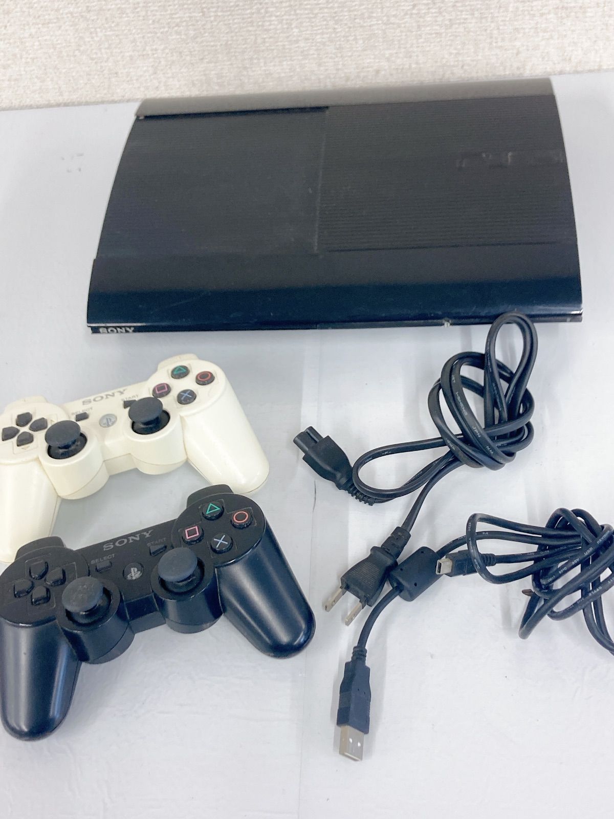 動作未 HDMIケーブル コントローラー2つ付き PlayStation 3 PS CECH-4000 C ゲーム機本体 2