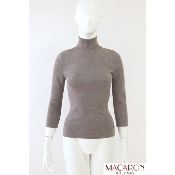 FOXEY グレースウール七分袖セーター 25798 ナチュラル グレージュ フォクシー