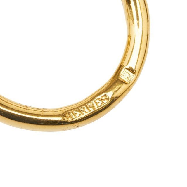 中古 エルメス ジャンボ スカーフリング ゴールド メッキ レディース