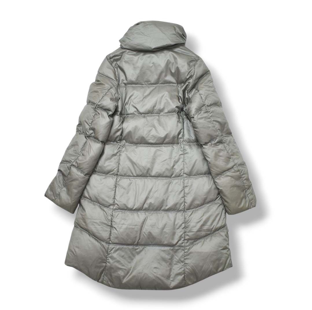 刺繍ロゴ】 ラコステ LACOSTE ダウンコート ハイネック ロング丈 34