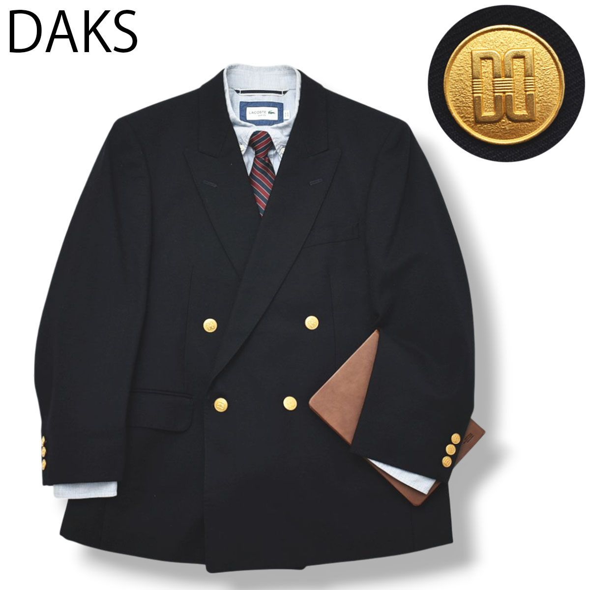 紺ブレ】 90s ヴィンテージ 日本製 ダックス DAKS ダブル 4B