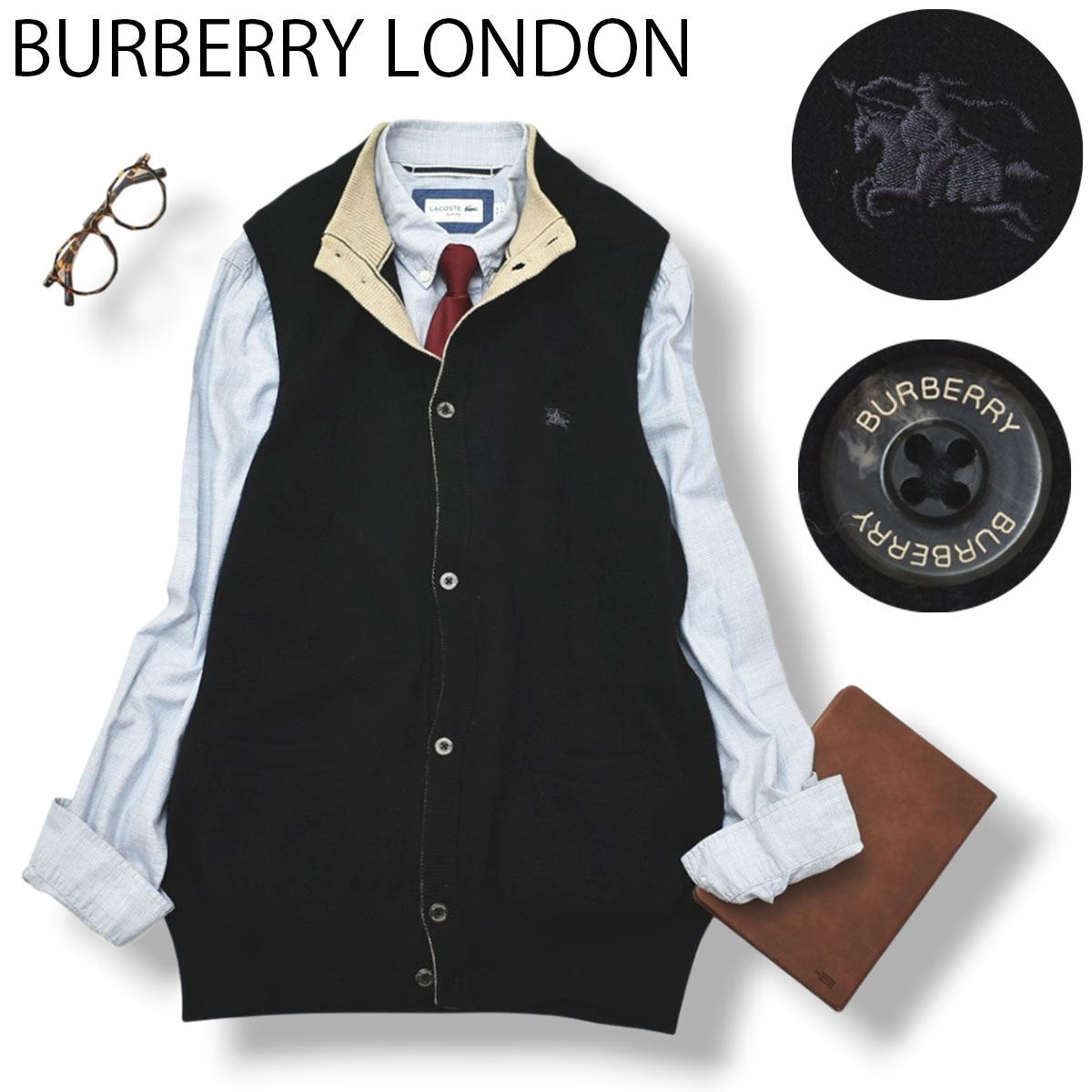 ホースロゴ刺繍】 バーバリーロンドン BURBERRY LONDON モックネック 