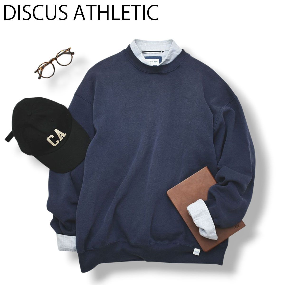 90s USA製 ディスカス DISCUS ATHLETIC スウェット ブラック Sサイズ 