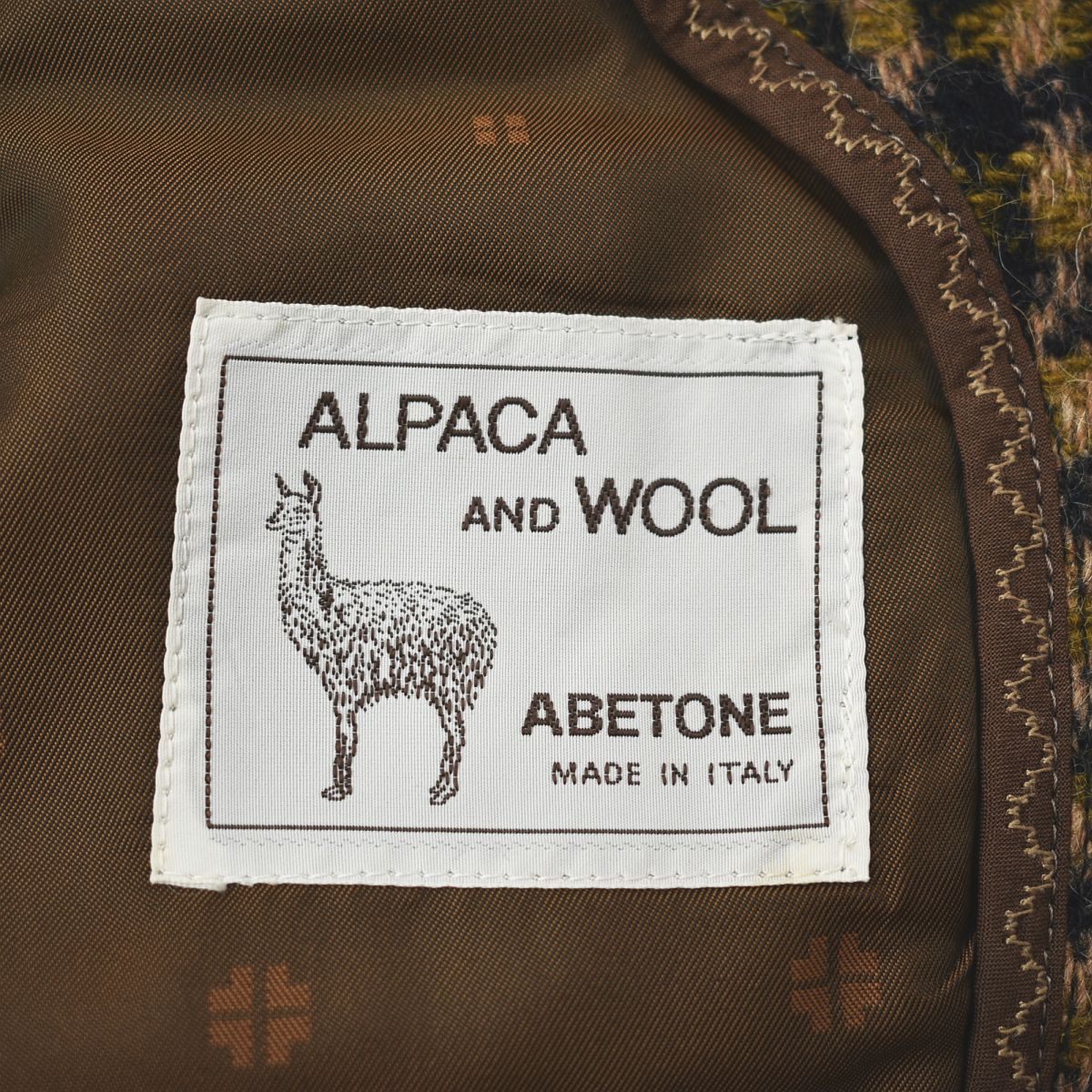 80s ピラミッド PYRAMID イタリア製生地 ABETON ALPACA AND WOOL 