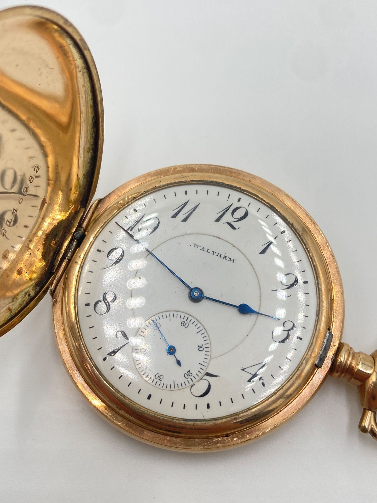 WALTHAM ウォルサム 手巻き 懐中時計 ゴールド - メルカリ