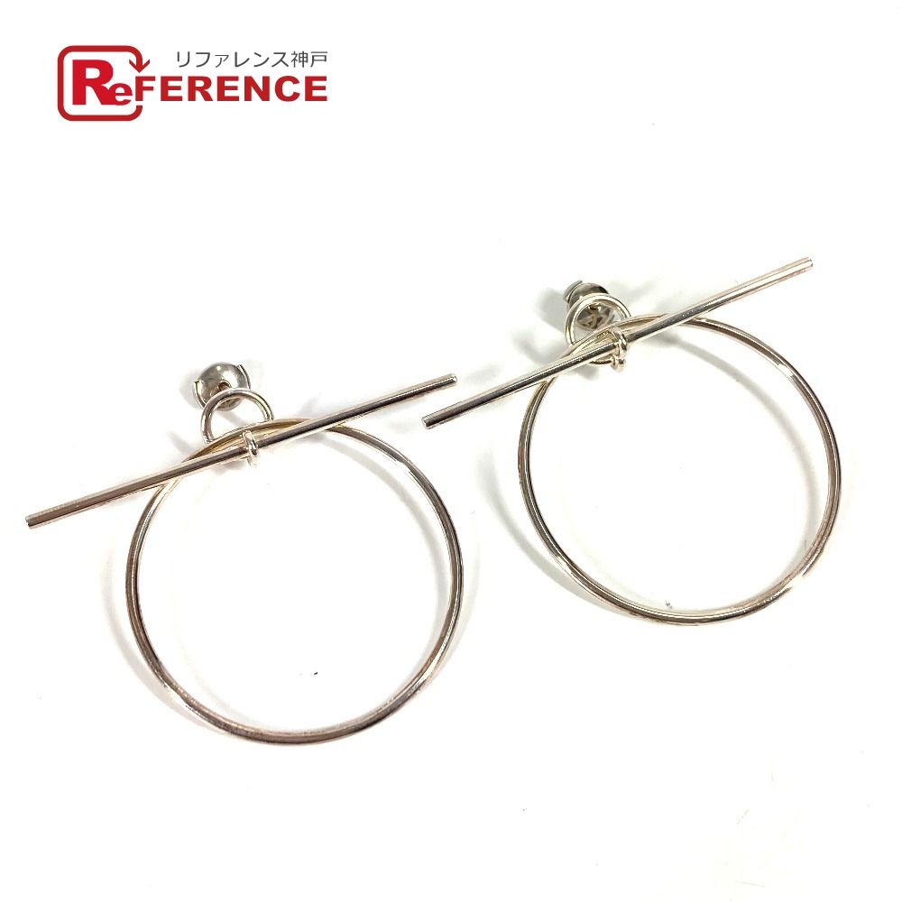 HERMES エルメス ピアス ループ MM ループMM AG925 シルバー - メルカリ