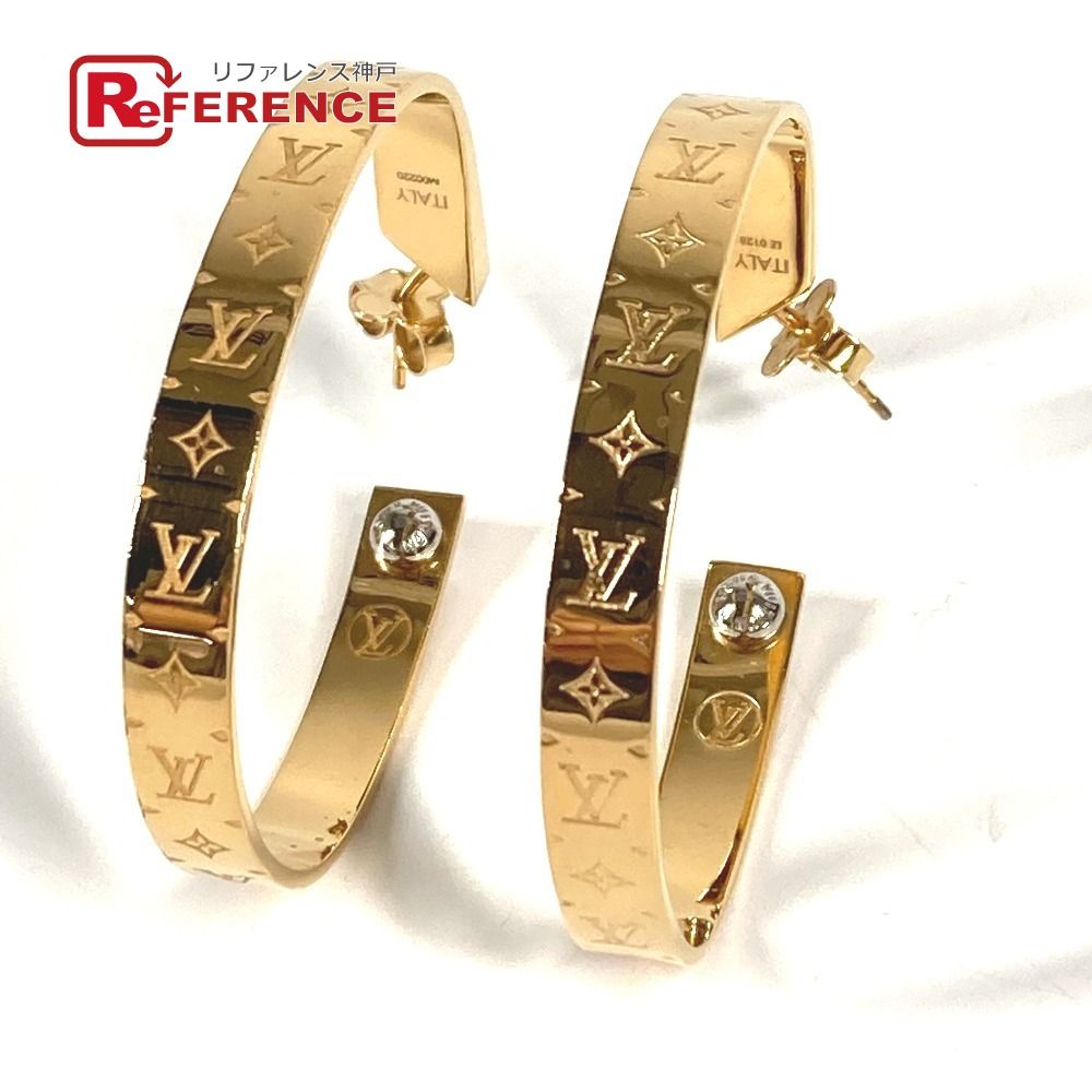 Louis Vuitton ナノグラム フープピアス ゴールド M00220 LOUIS VUITTON ルイヴィトン ピアス ピアス・ナノグラム M00220 メタル