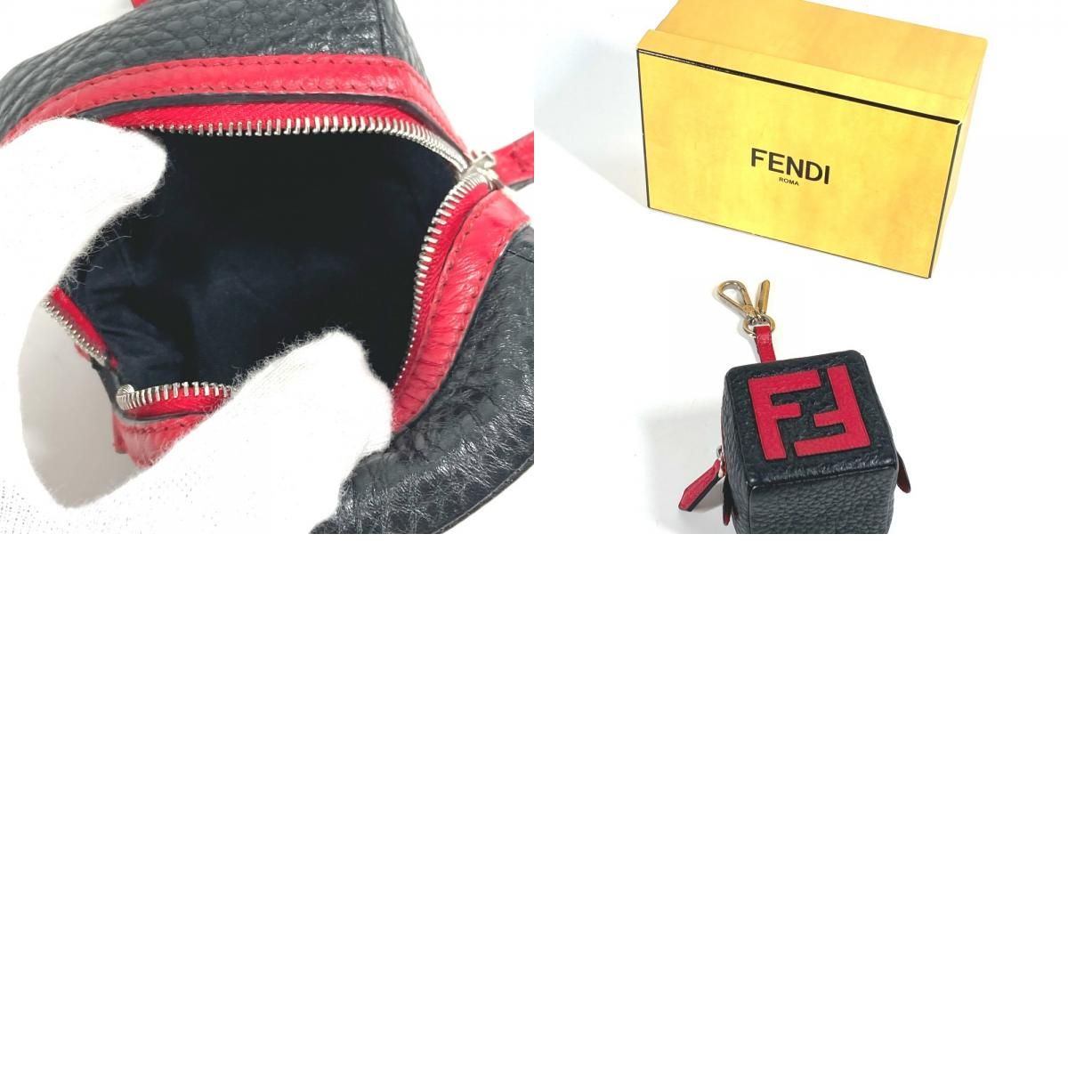 FENDI フェンディ キーホルダー ロゴ ダイス FF サイコロ ポーチ