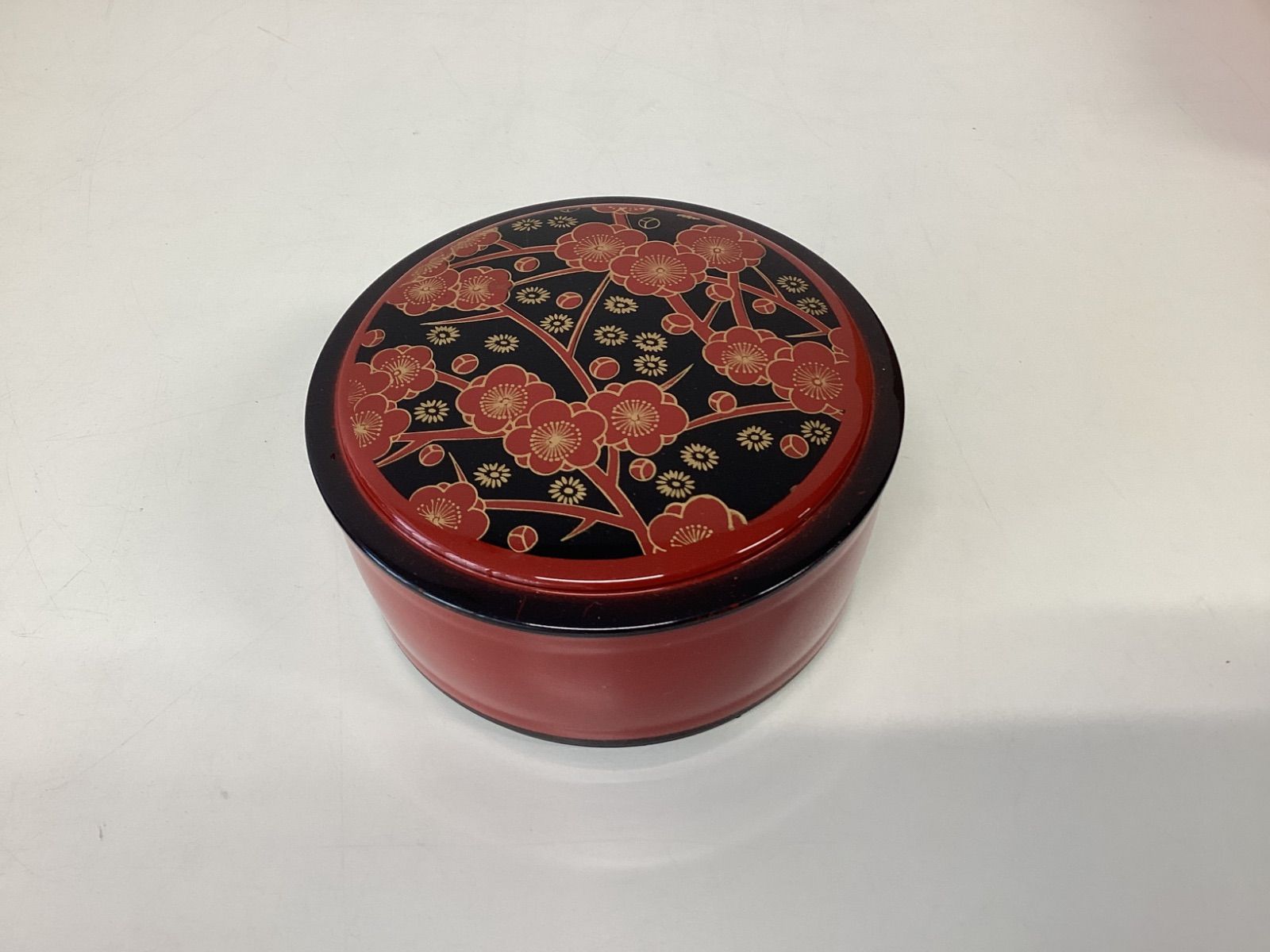 昭和レトロ】ちらし寿司 寿司桶 一人用 蓋付き 梅柄 5個セット 特価