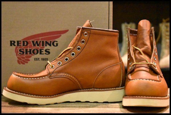 5.5 D 13年 レッドウィング 875 アイリッシュセッター 茶 オロレガシー モックトゥ レースアップ ブーツ redwing FK 204