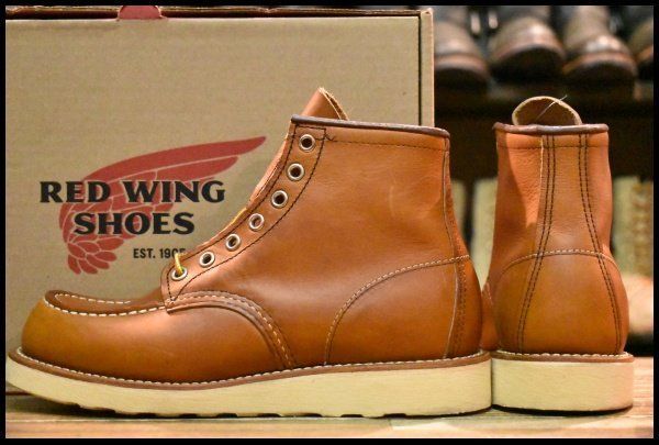  5 D 13年 レッドウィング 875 アイリッシュセッター 茶 オロレガシー モックトゥ レースアップ ブーツ redwing FK 204 ワークブーツ ブーツ 革靴