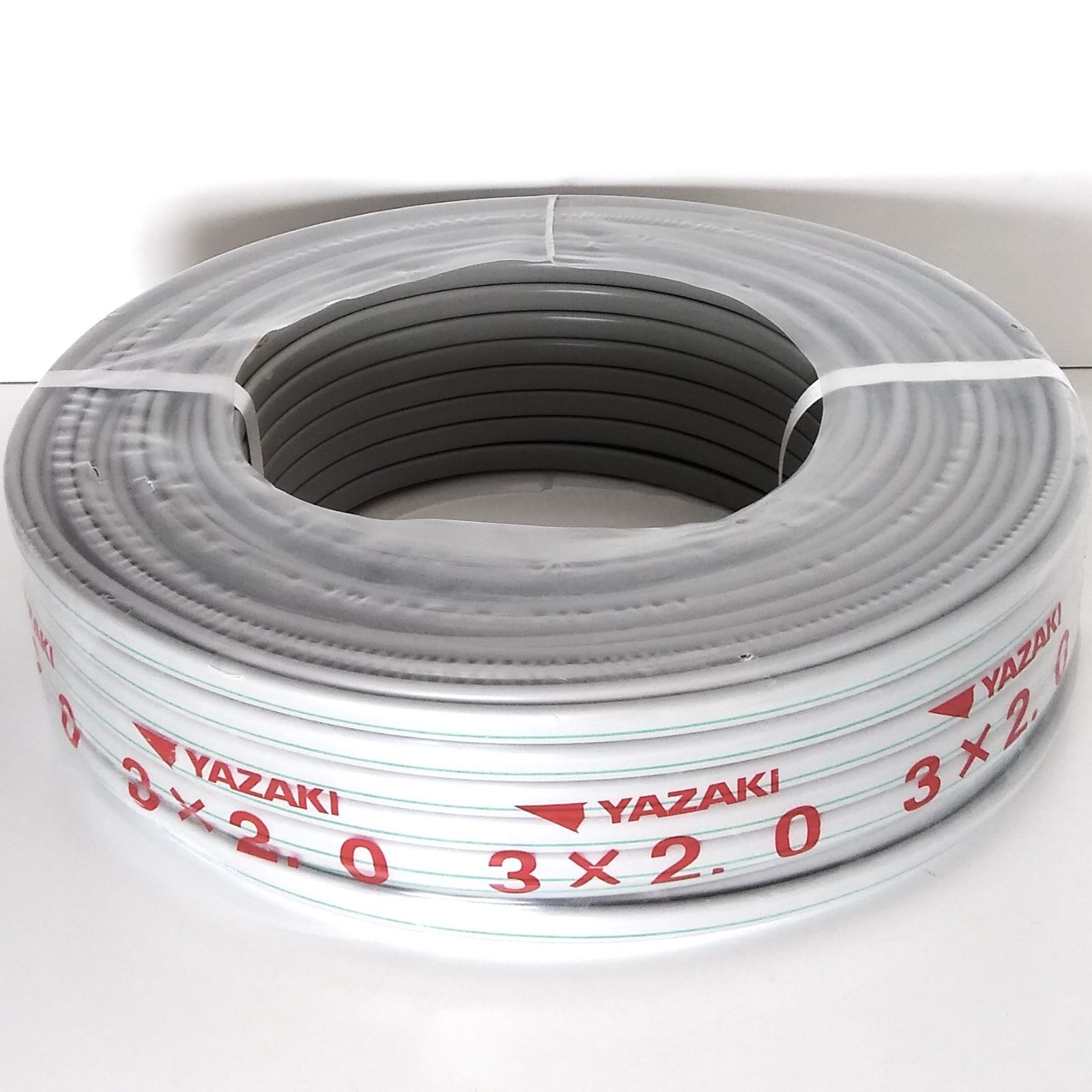  XY 32 G-C 矢崎電線 VVF PbF .0㎜ 灰 Gマーク 黒白緑 電線 建築資材 電気工事 ケーブル 電設資材 材料 資材