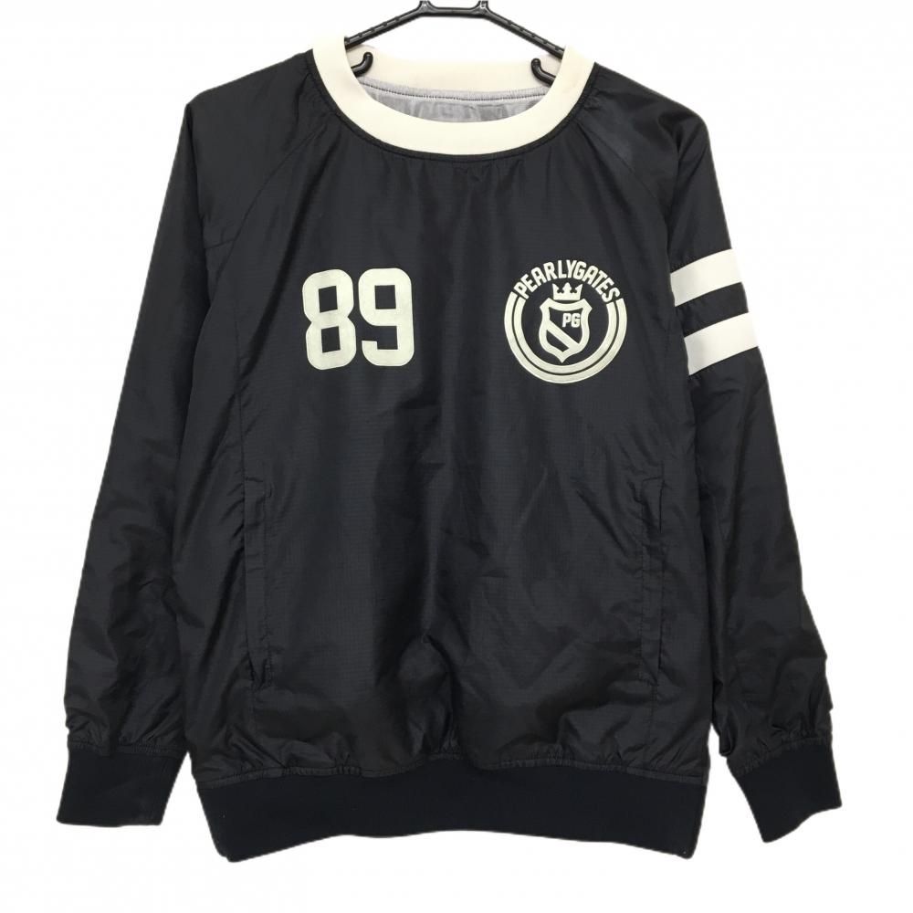 パーリーゲイツ スニード 黒×白 袖2ライン 蓄熱裏地 レディース 1(M