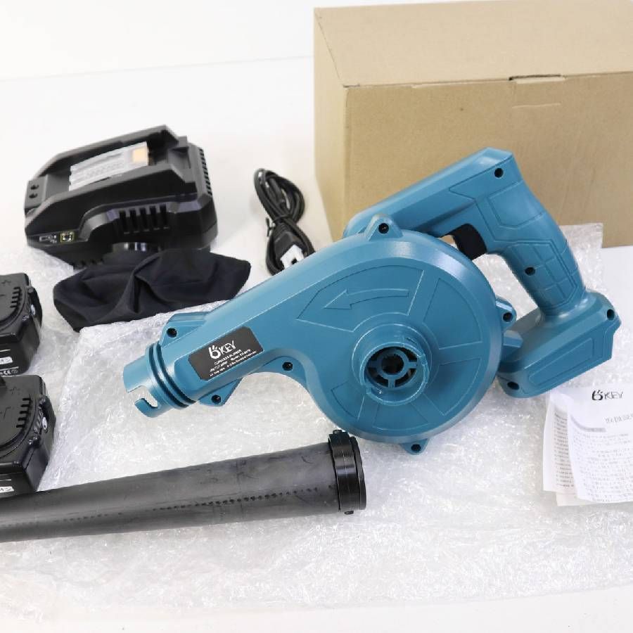 ♥ 6 KEY コードレスブロワー 18 Vバッテリー 充電器付き VANKO ブロワー 充電式ブロワー YN-8010 軽量化 トリガー風量調整 310 v 29 集塵機 ブロワー 電動工具 エア工具