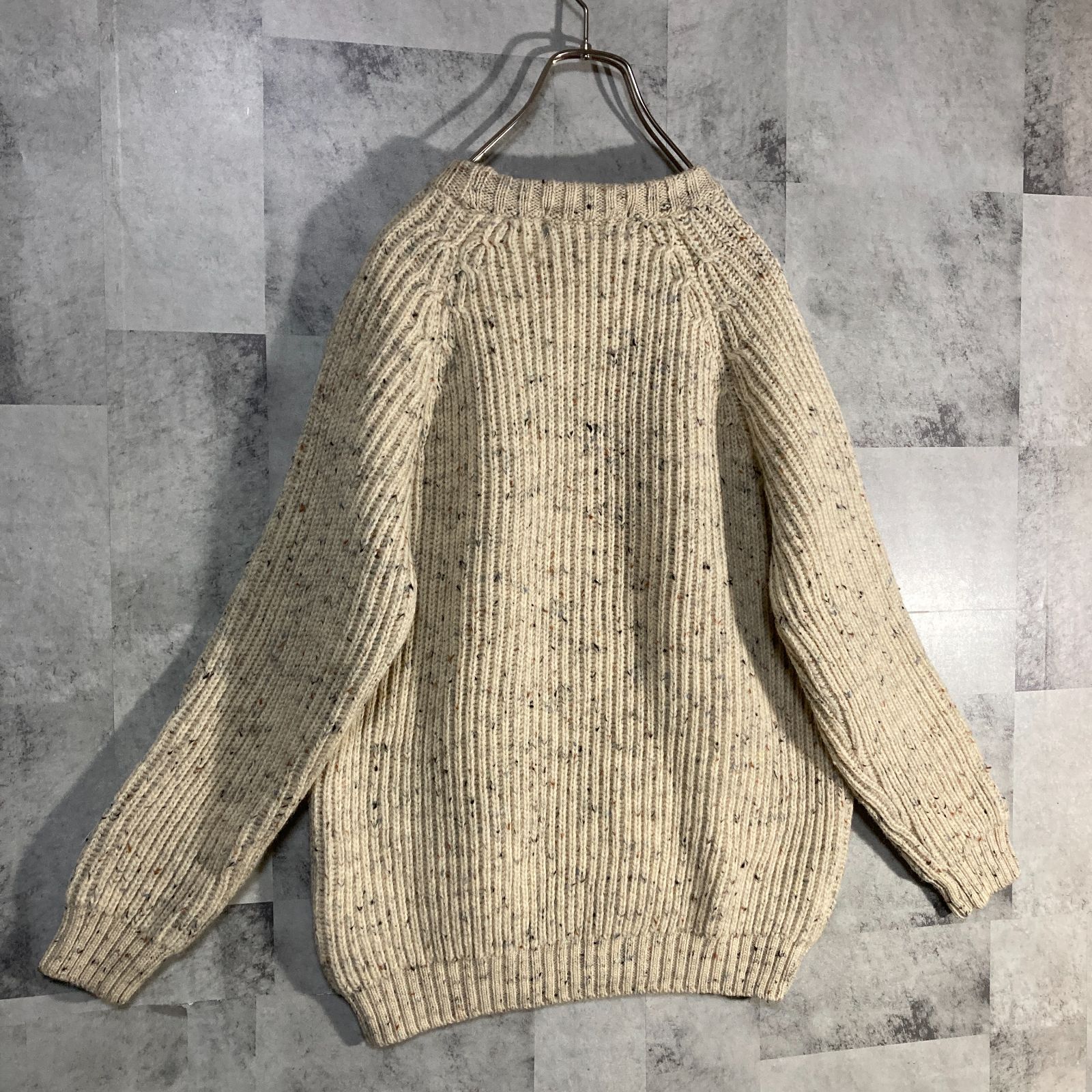 英国製 Kerry Woollen Mills ケリーウーレンミルズ クルーネックニット 