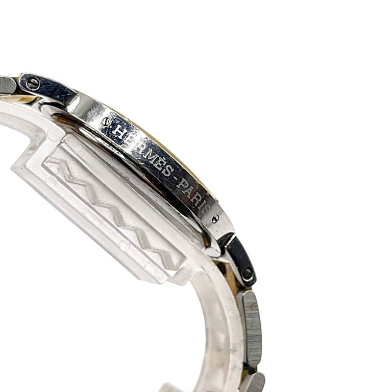 稼動 HERMES エルメス クリッパー ボーイズ クオーツ コンビカラー H