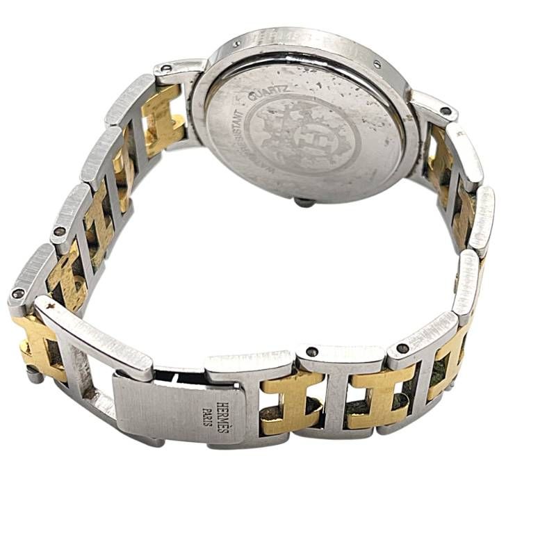 HERMES クリッパー 稼動品 稼動 HERMES エルメス クリッパー ボーイズ クオーツ コンビカラー H