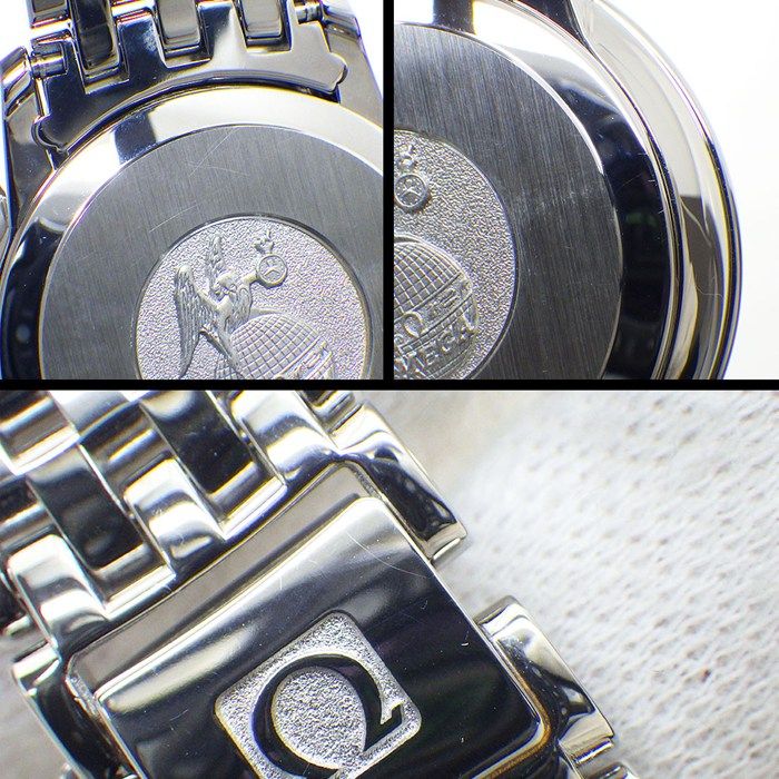 オメガ OMEGA 腕時計 デ・ヴィル 424.10.27.60.56.002 6ポイント ダイヤインデックス グレー文字盤 SS クオーツアナログ 【箱・保付き】 【中古】 オメガ OMEGA 腕時計 デ・ヴィル 424.10.27.60.56.002 6ポイント