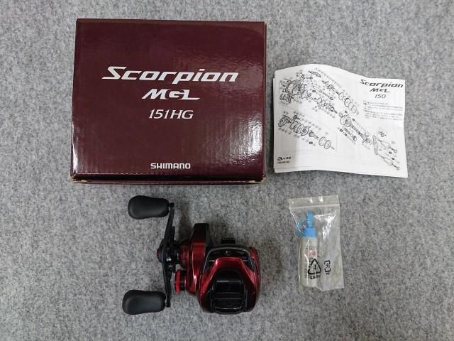 未使用品】 シマノ 19 スコーピオンMGL 151HG (左) ベイトリール