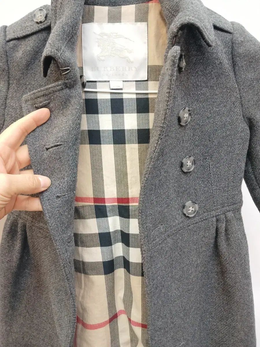  バーバリーキッズ カシミア ダブルボタン コート 4 Y その他 ジャケット ブルゾン