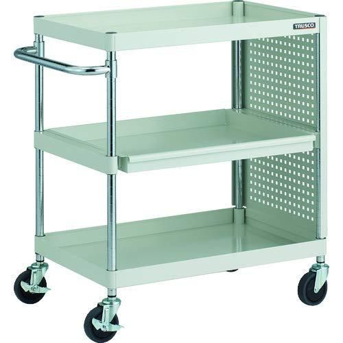 TRUSCO トラスコ中山 フェニックスワゴン 抗菌 省音 750 X 500 スライド1段 側面パネル付 W色