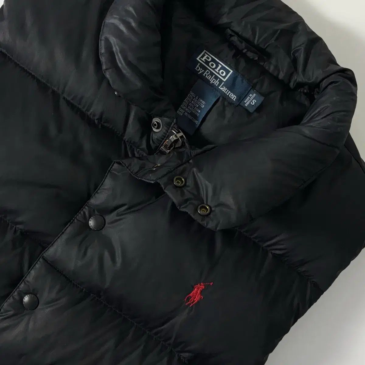 POLO ポロ ラルフローレン 刺繍 ブラック ダウン ベスト - メルカリ