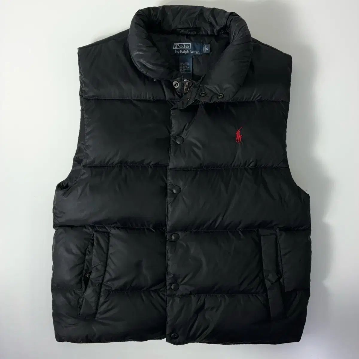 POLO ポロ ラルフローレン 刺繍 ブラック ダウン ベスト - メルカリ