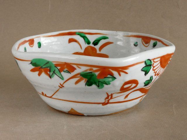 須田 菁華 呉須 赤絵風 五角 小鉢 - メルカリ