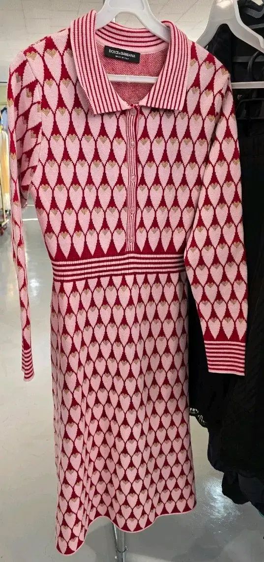 ドルチェ＆ガッバーナ ピンク ハート ニット ONE PIECE