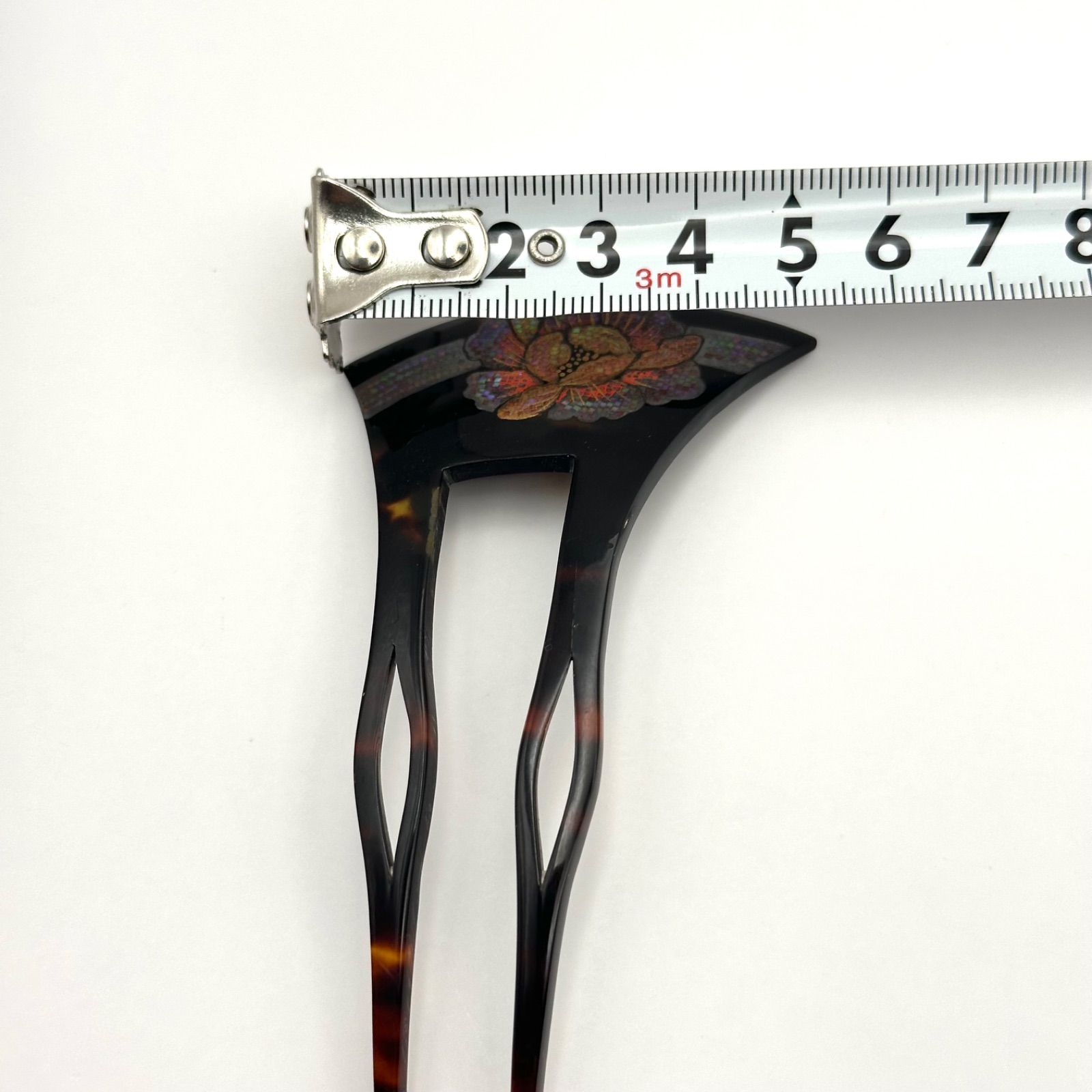 希少】永光作 本鼈甲 かんざし 螺鈿 花柄 フラワー - メルカリ