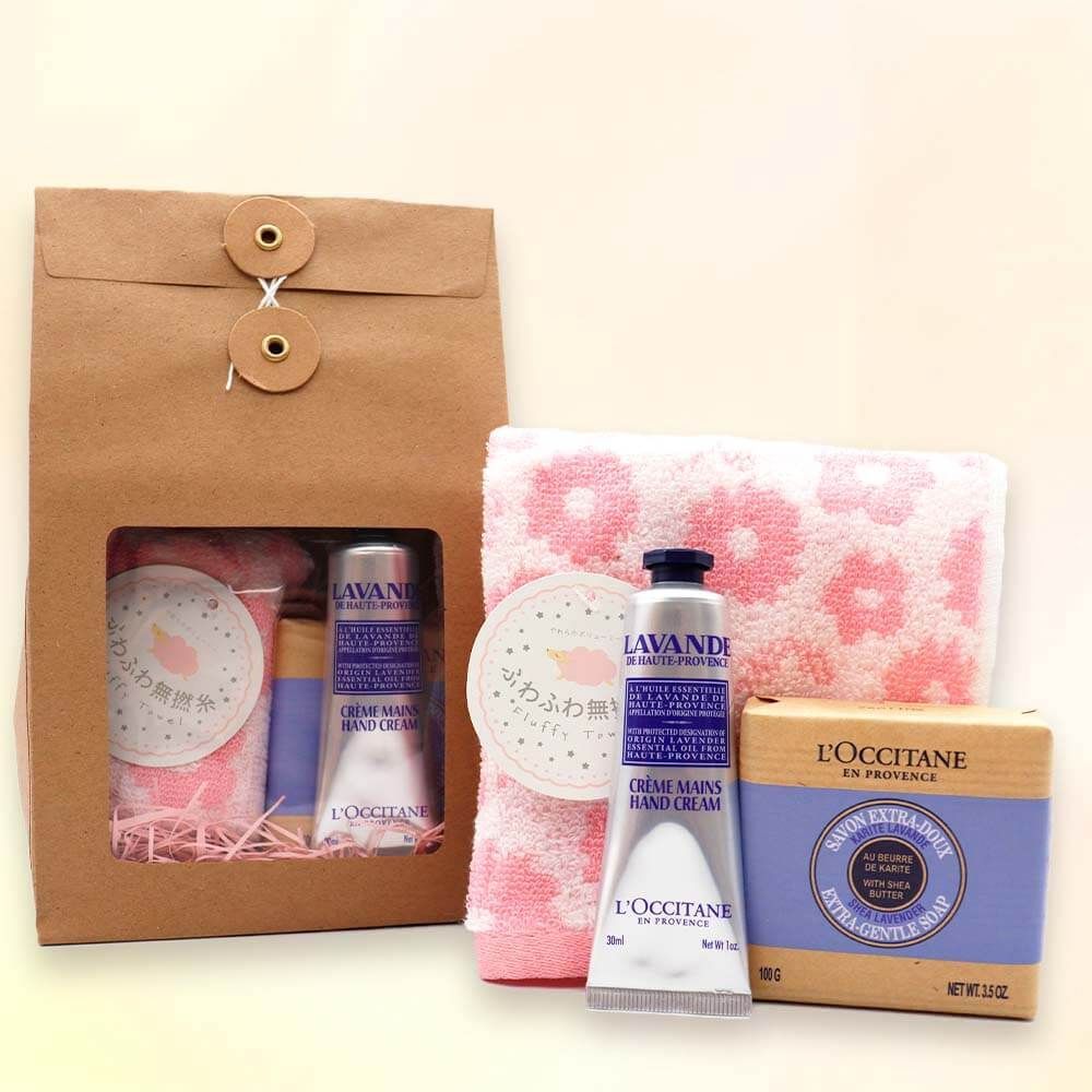 ロクシタン L'OCCITANE ラベンダー タオルセット 【ギフトラッピング付