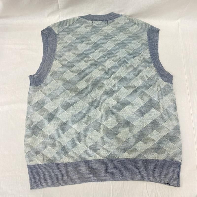 コムデギャルソンオムプリュス 99AW PN-100330 チェック柄ニットベスト